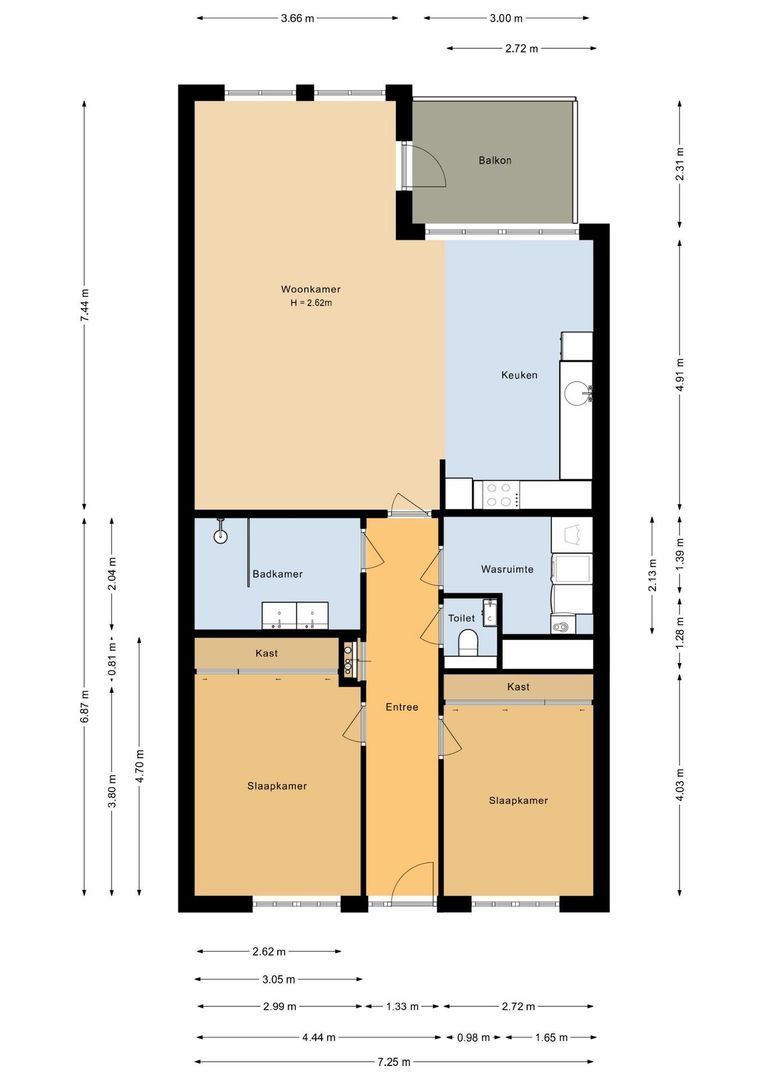Zeestraat 82, Noordwijk plattegrond-0