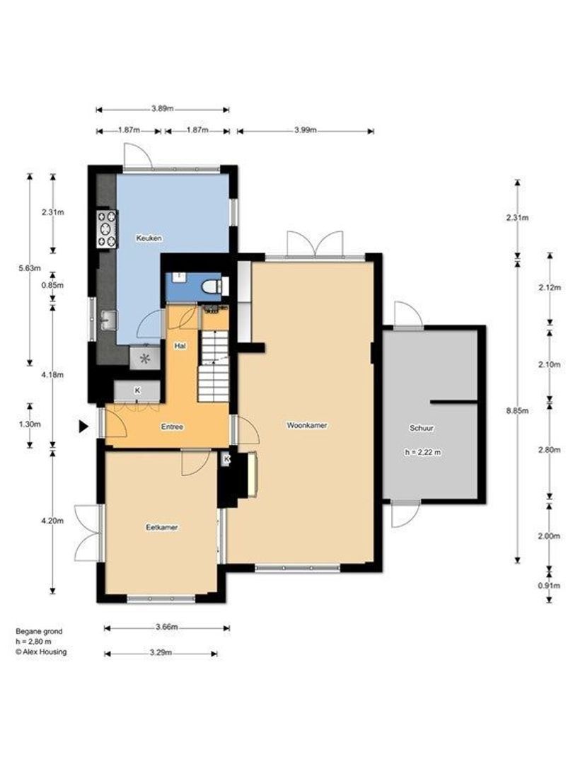 Binnenweg 26, Wassenaar plattegrond-48