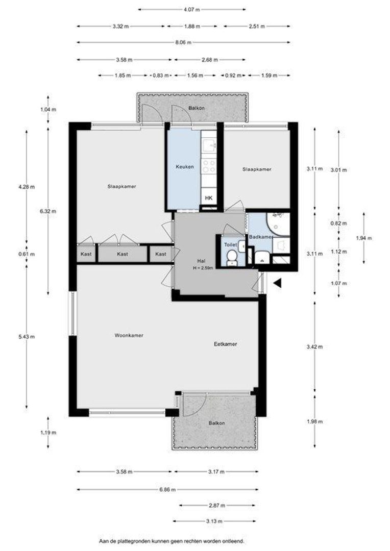 De Lairesselaan 155, Rotterdam plattegrond-26