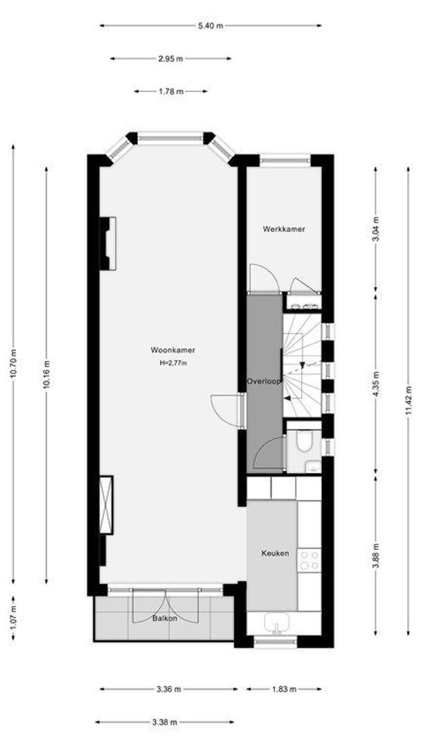 Adriaen van der Doeslaan 25 B, Rotterdam plattegrond-35