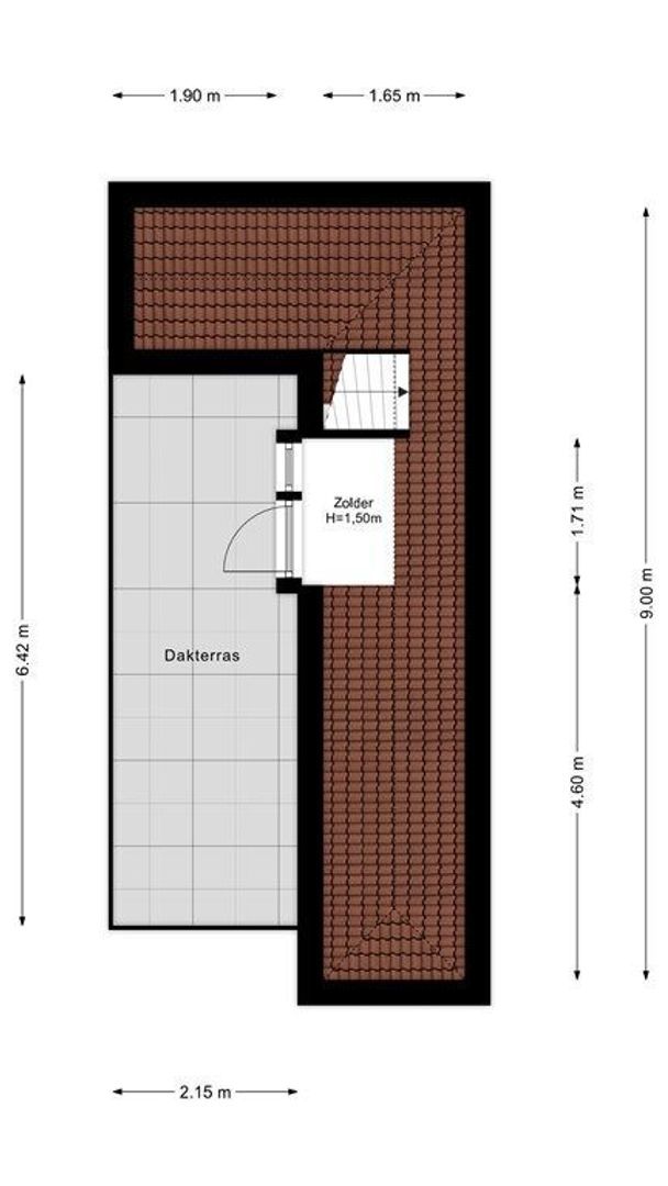 Adriaen van der Doeslaan 25 B, Rotterdam plattegrond-35