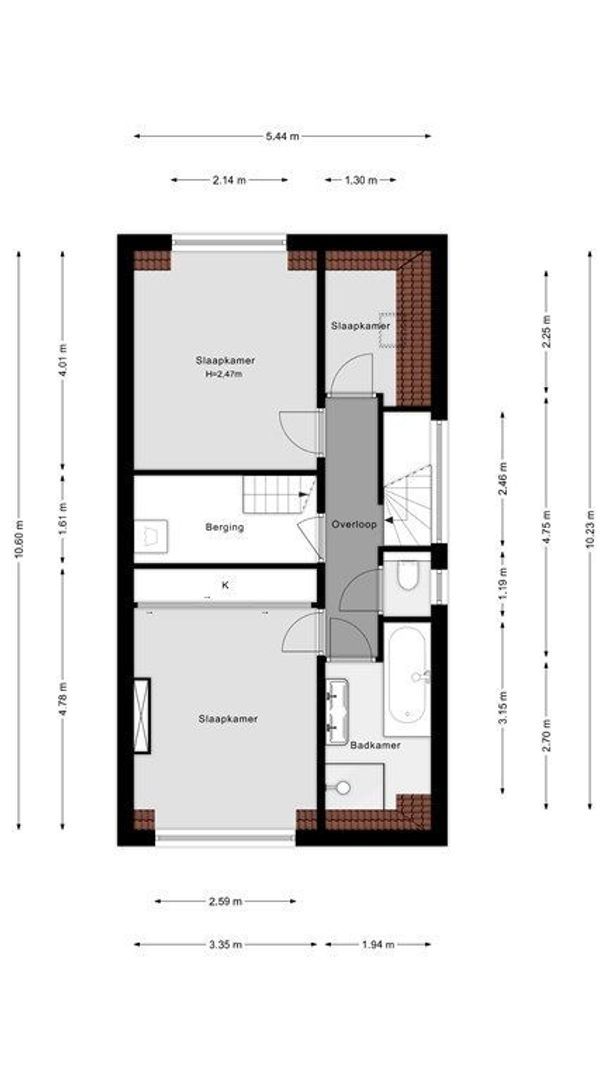 Adriaen van der Doeslaan 25 B, Rotterdam plattegrond-35