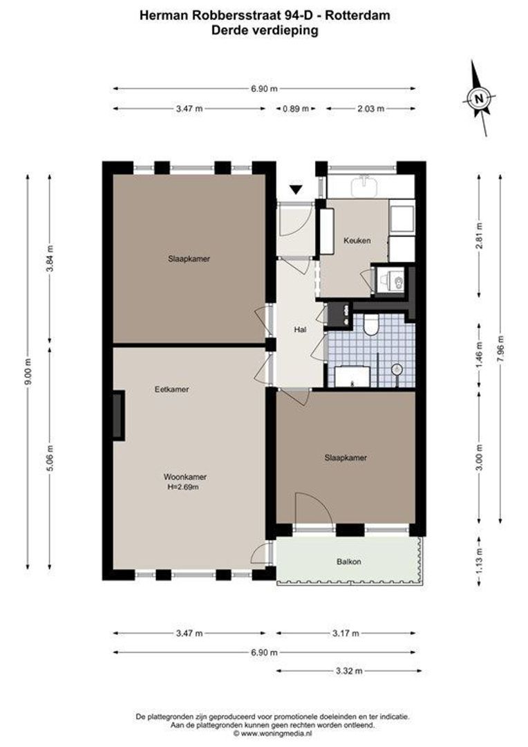 Herman Robbersstraat 94 D, Rotterdam plattegrond-21
