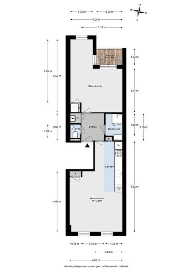 Nieuwe Binnenweg 241 B01, Rotterdam plattegrond-19