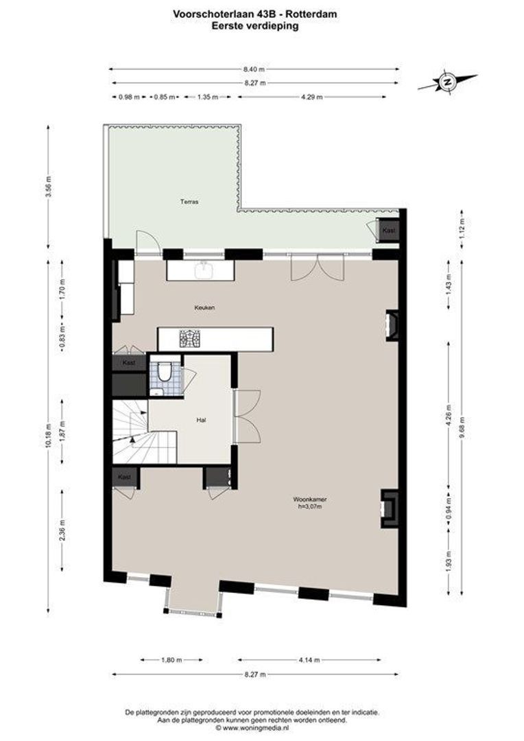 Voorschoterlaan 43 B, Rotterdam plattegrond-44