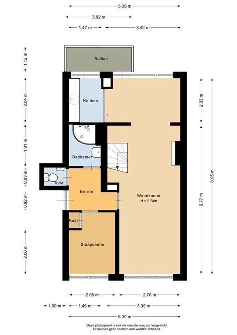 Fazantstraat 119 C, Rotterdam plattegrond-34