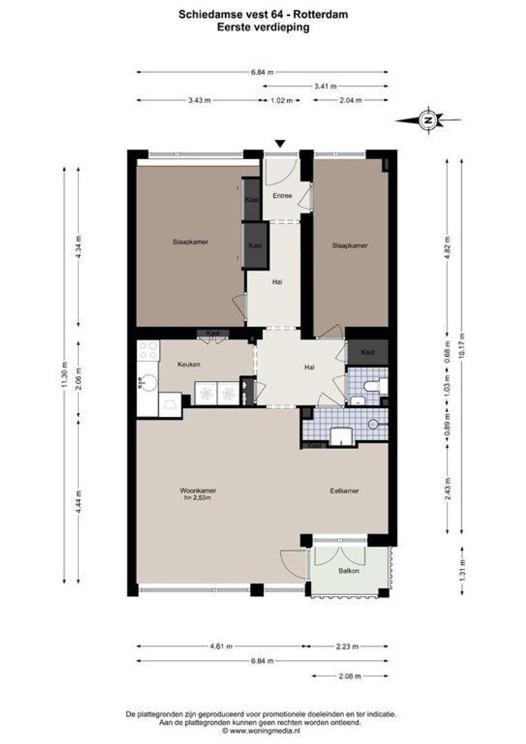 Schiedamse Vest 64, Rotterdam plattegrond-27