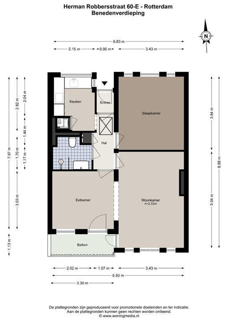 Herman Robbersstraat 60 E, Rotterdam plattegrond-19