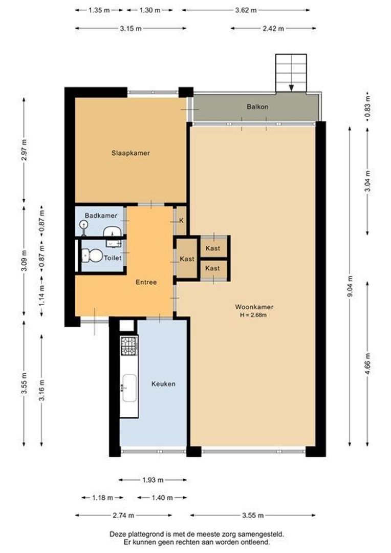 Hogenbanweg 72 A, Rotterdam plattegrond-21