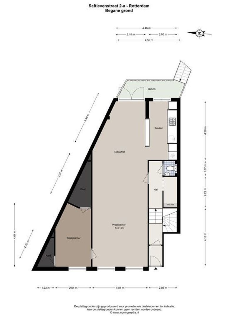 Saftlevenstraat 2 A, Rotterdam plattegrond-34