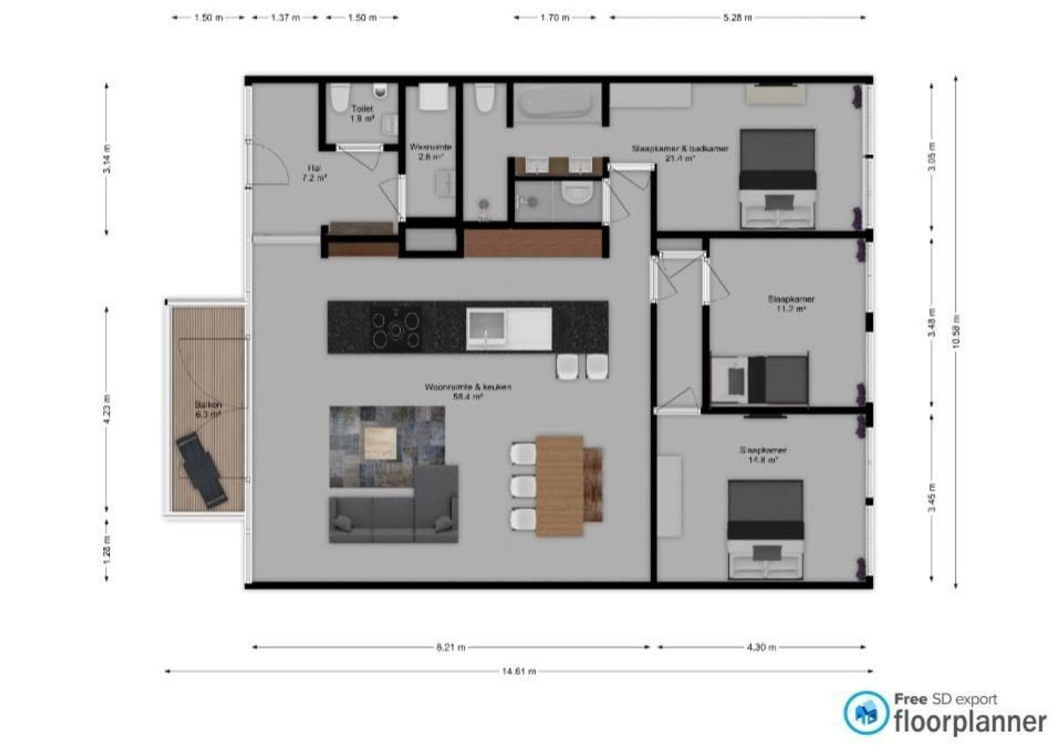 Junostraat 199, Den Haag plattegrond-18