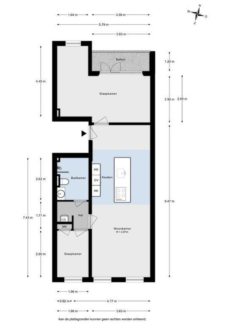 1E Middellandstraat 75 B02, Rotterdam plattegrond-31