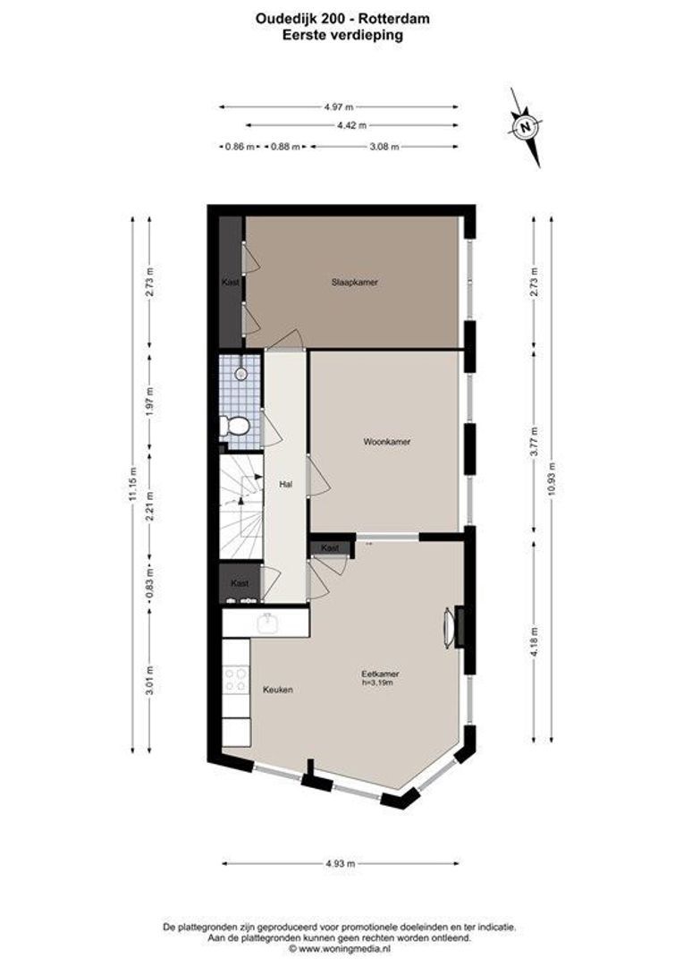 Oudedijk 200, Rotterdam plattegrond-32