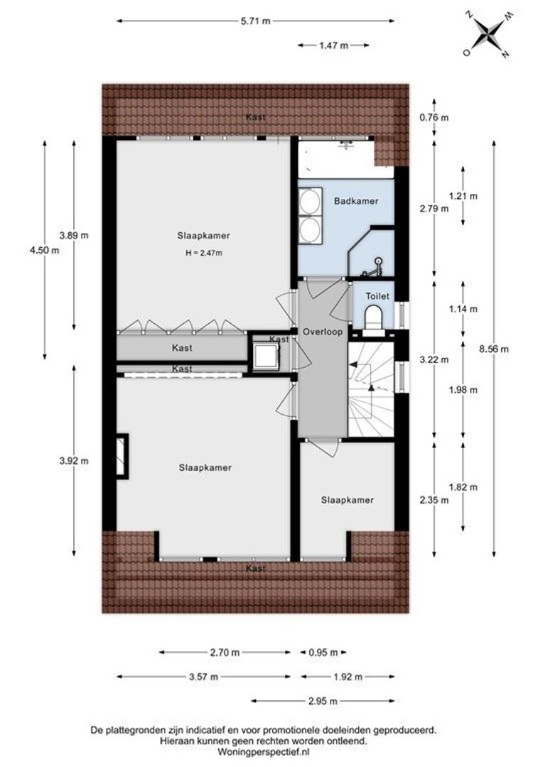 Nieuwe Kerkstraat 67 B, Rotterdam plattegrond-56