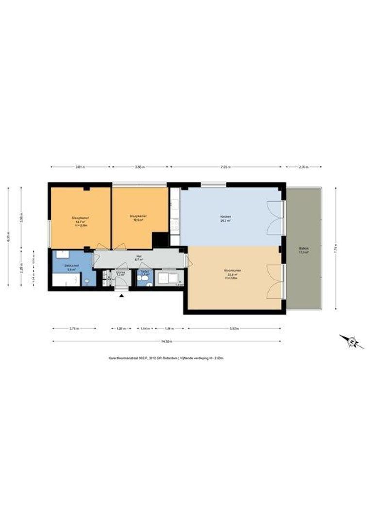 Karel Doormanstraat 392 F, Rotterdam plattegrond-32
