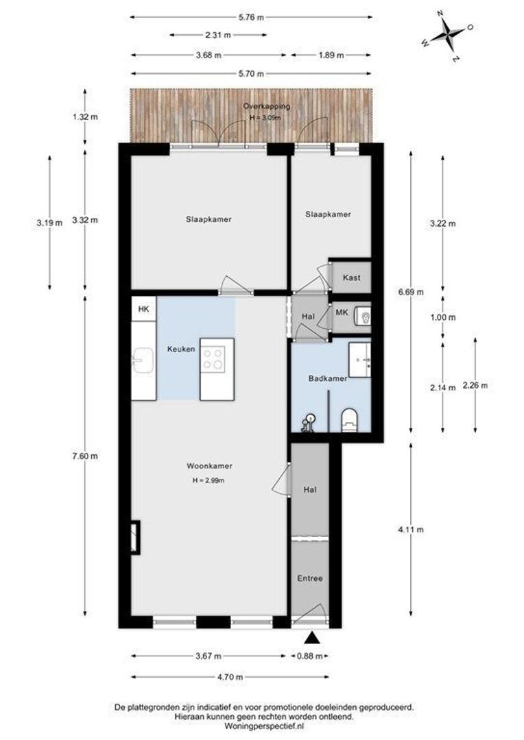 Blommersdijkselaan 33 B, Rotterdam plattegrond-30
