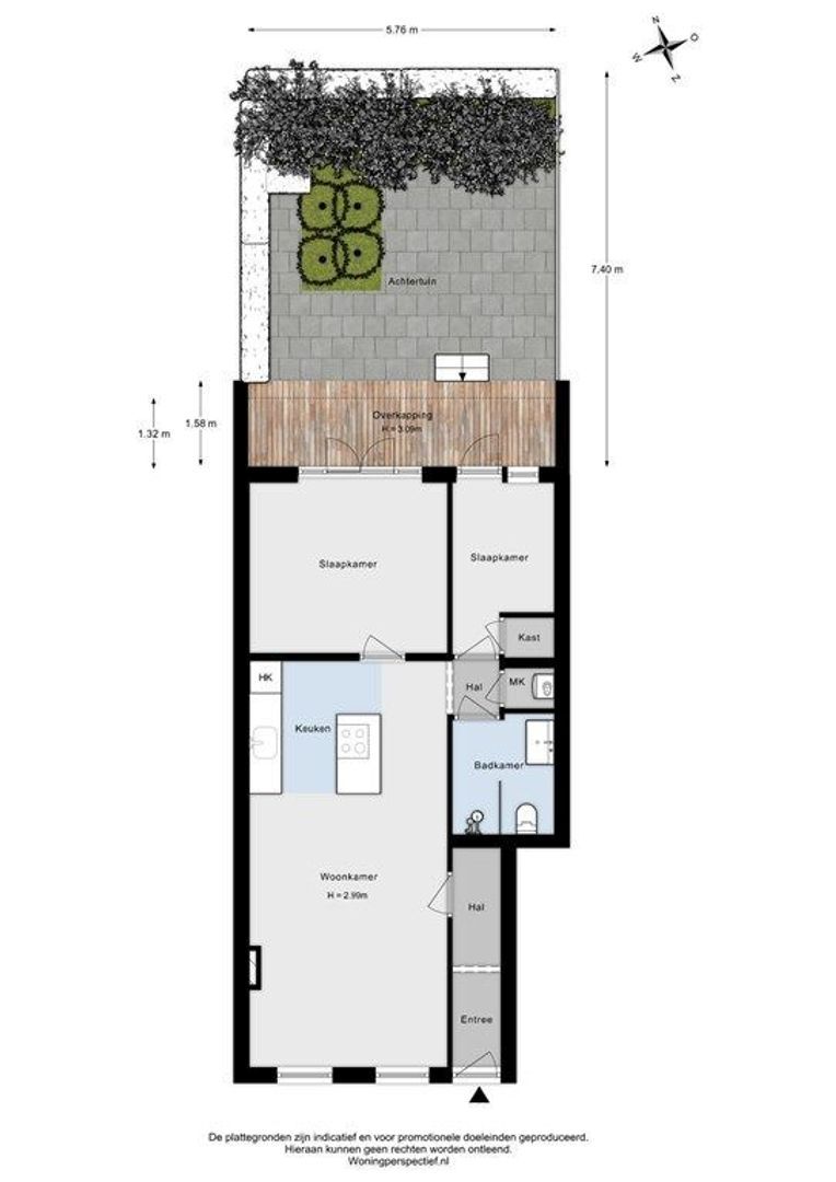 Blommersdijkselaan 33 B, Rotterdam plattegrond-30