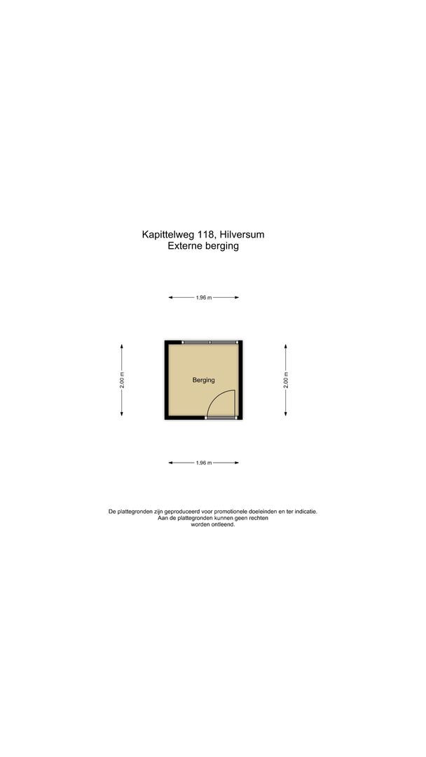 Kapittelweg 118, Hilversum plattegrond-1