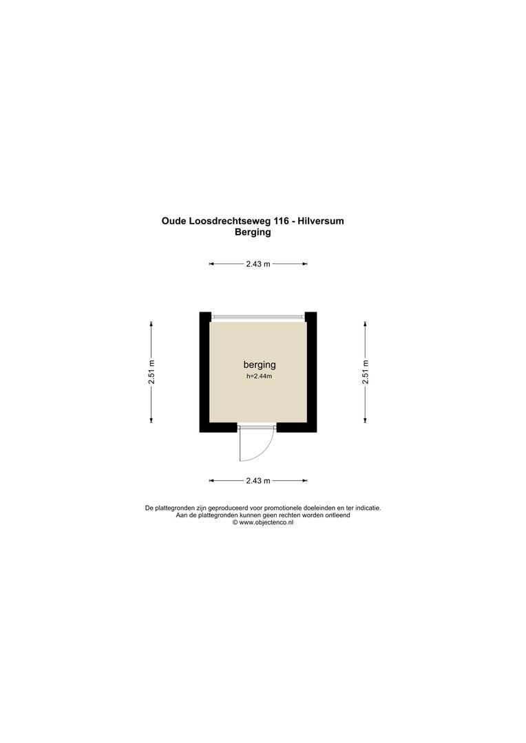 Oude Loosdrechtseweg 116, Hilversum plattegrond-2