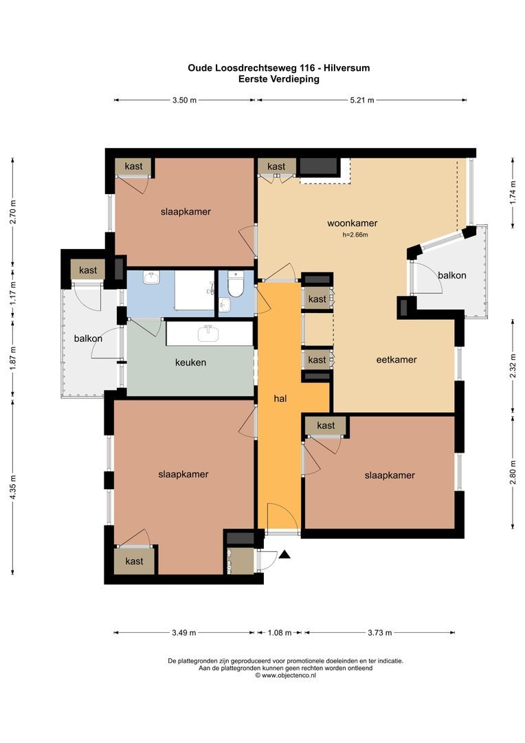 Oude Loosdrechtseweg 116, Hilversum plattegrond-0