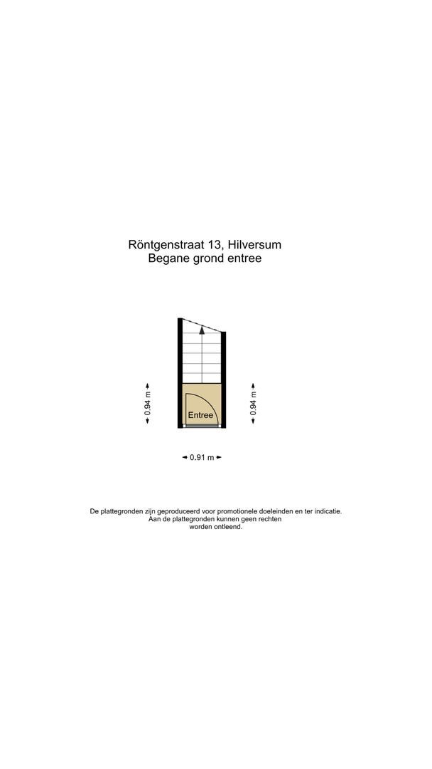 Röntgenstraat 13, Hilversum plattegrond-0