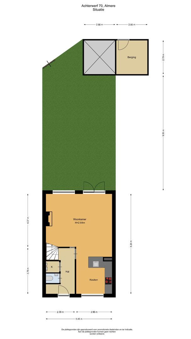 Achterwerf 70, Almere plattegrond-2