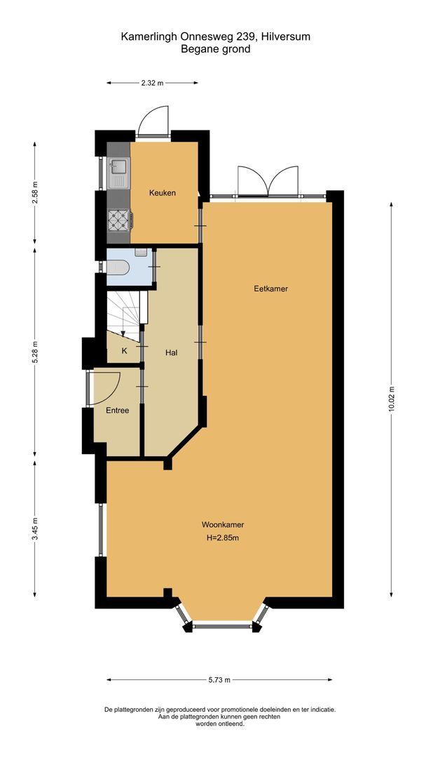 Kamerlingh Onnesweg 239, Hilversum plattegrond-0