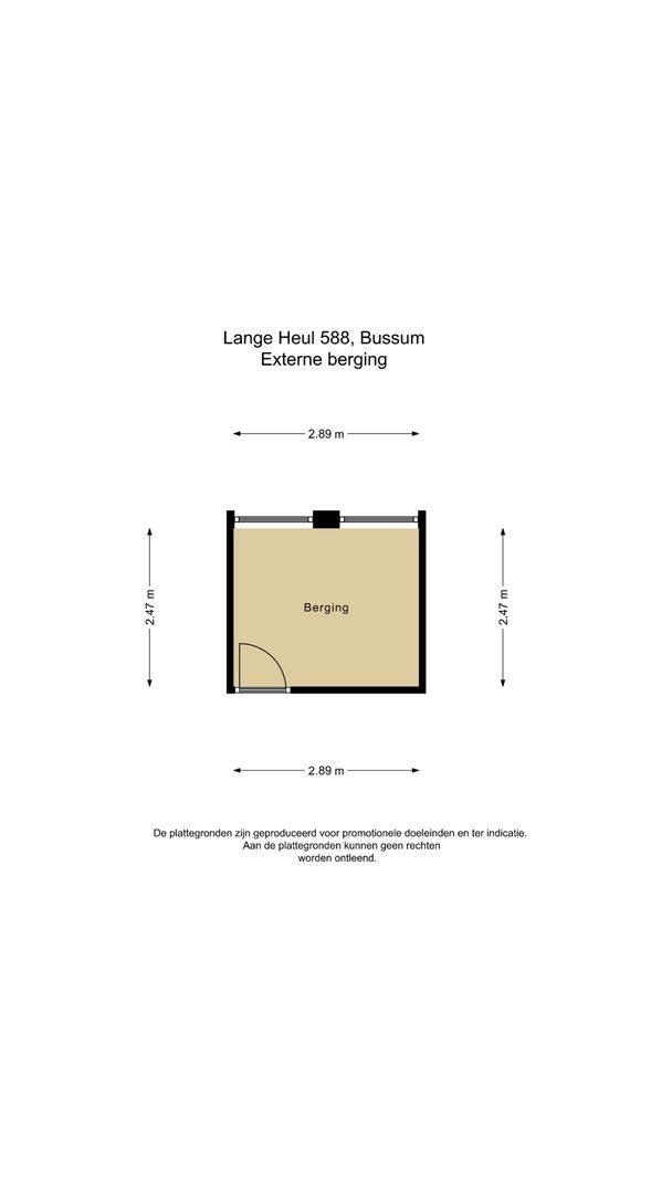 Lange Heul 588, Bussum plattegrond-1