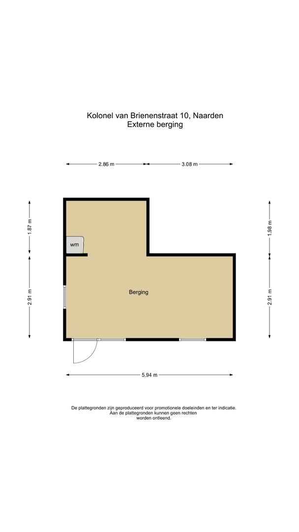 Kolonel van Brienenstraat 10, Naarden plattegrond-2
