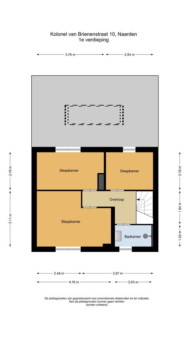 Kolonel van Brienenstraat 10, Naarden plattegrond-1