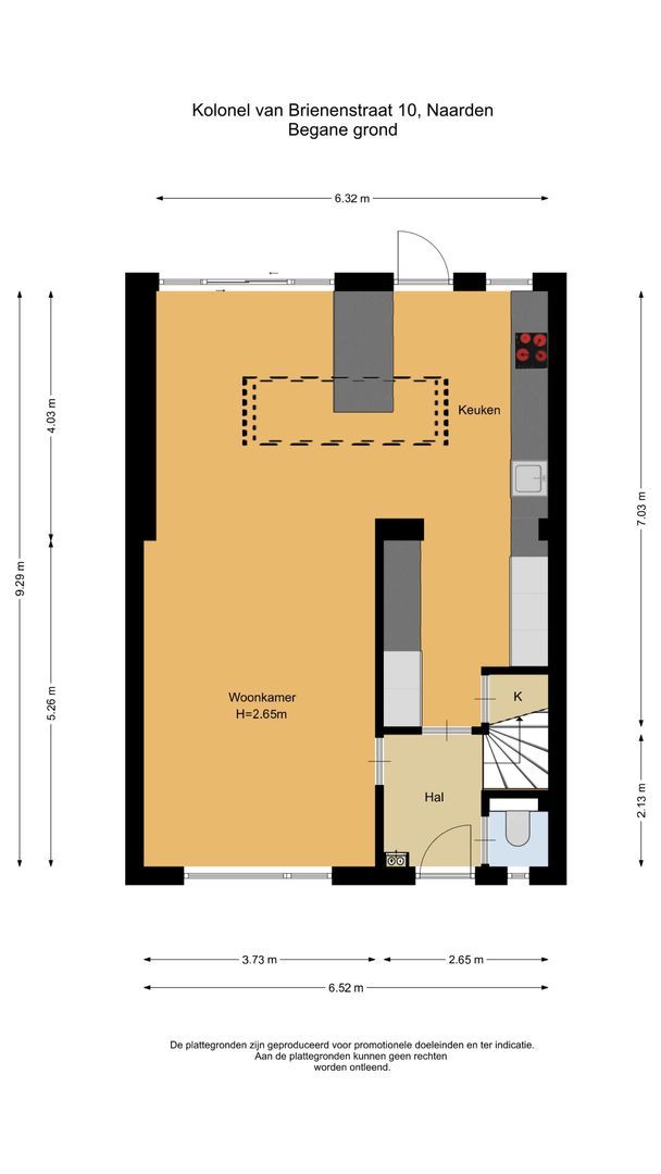 Kolonel van Brienenstraat 10, Naarden plattegrond-0