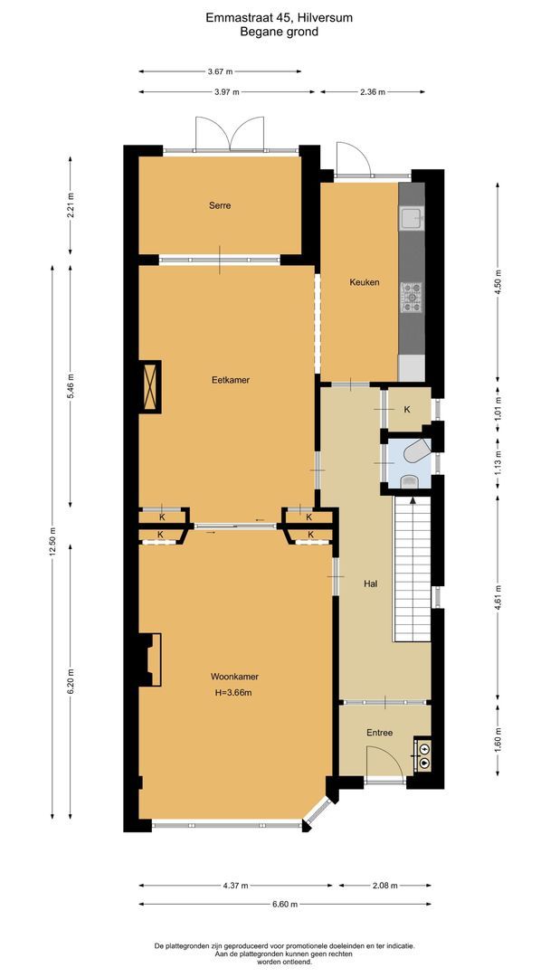 Emmastraat 45, Hilversum plattegrond-0