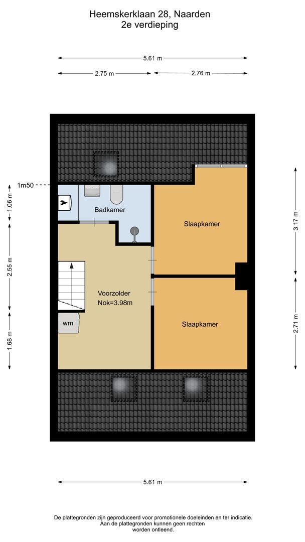 Heemskerklaan 28, Naarden plattegrond-2