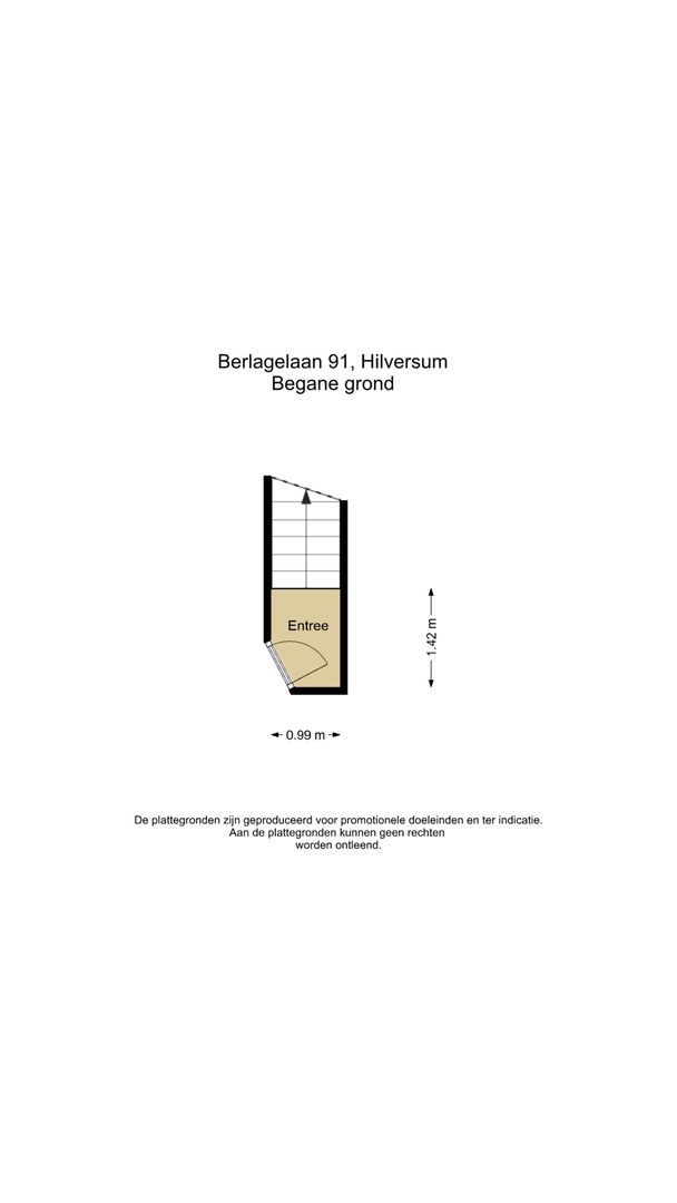 Berlagelaan 91, Hilversum plattegrond-0