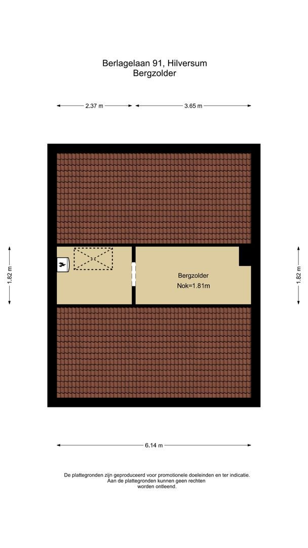 Berlagelaan 91, Hilversum plattegrond-3