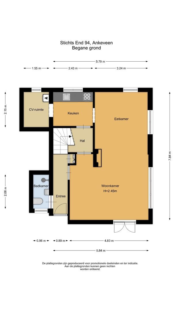 Stichts End 94, Ankeveen plattegrond-0