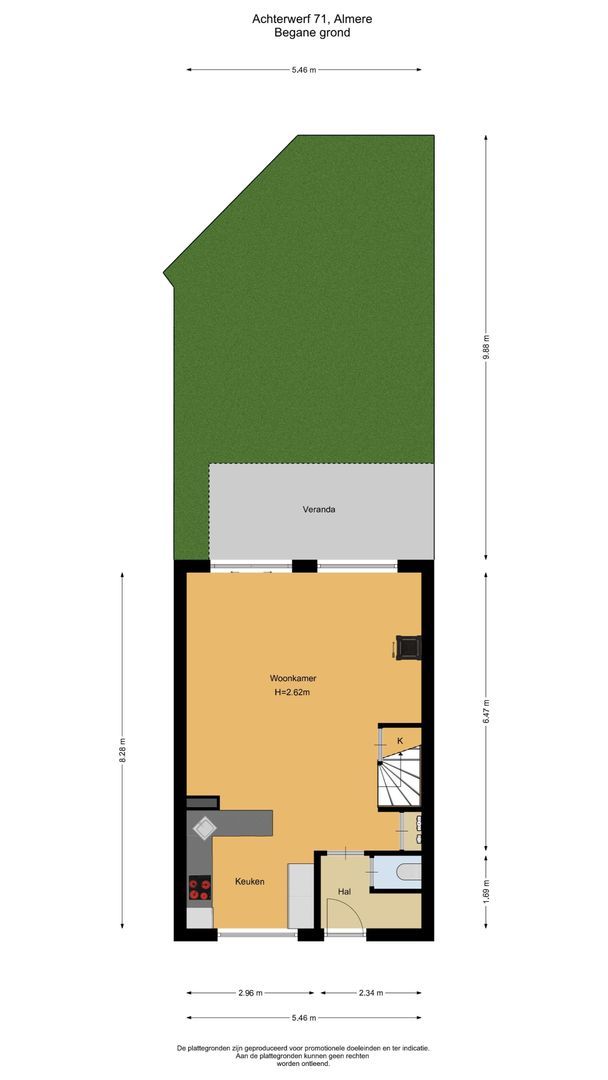 Achterwerf 71, Almere plattegrond-0