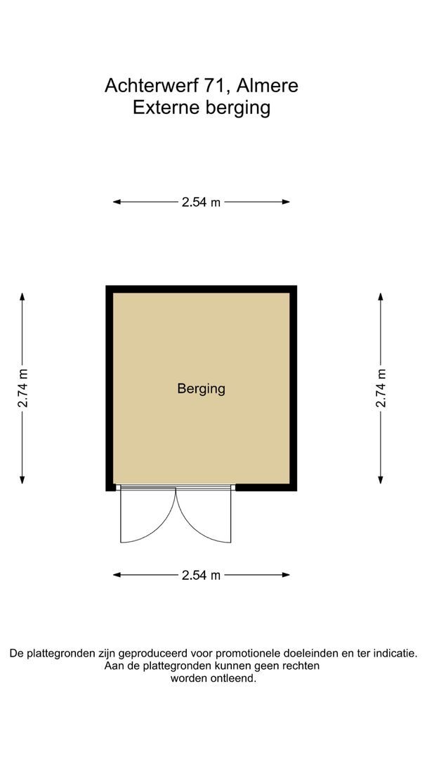 Achterwerf 71, Almere plattegrond-2