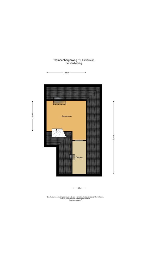 Trompenbergerweg 51, Hilversum plattegrond-3