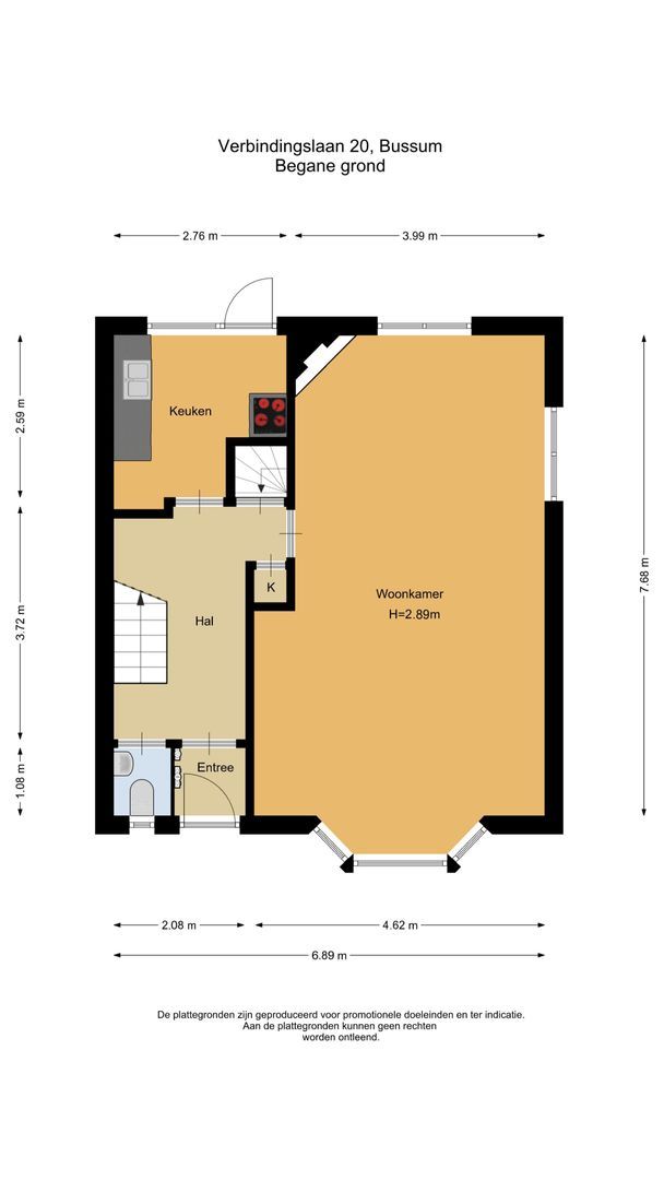 Verbindingslaan 20, Bussum plattegrond-0
