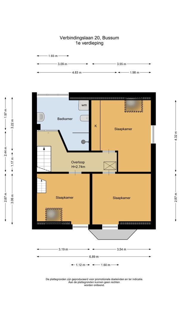 Verbindingslaan 20, Bussum plattegrond-1
