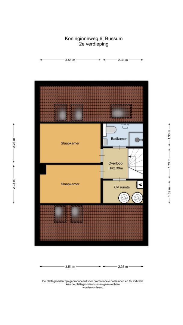 Koninginneweg 6, Bussum plattegrond-2