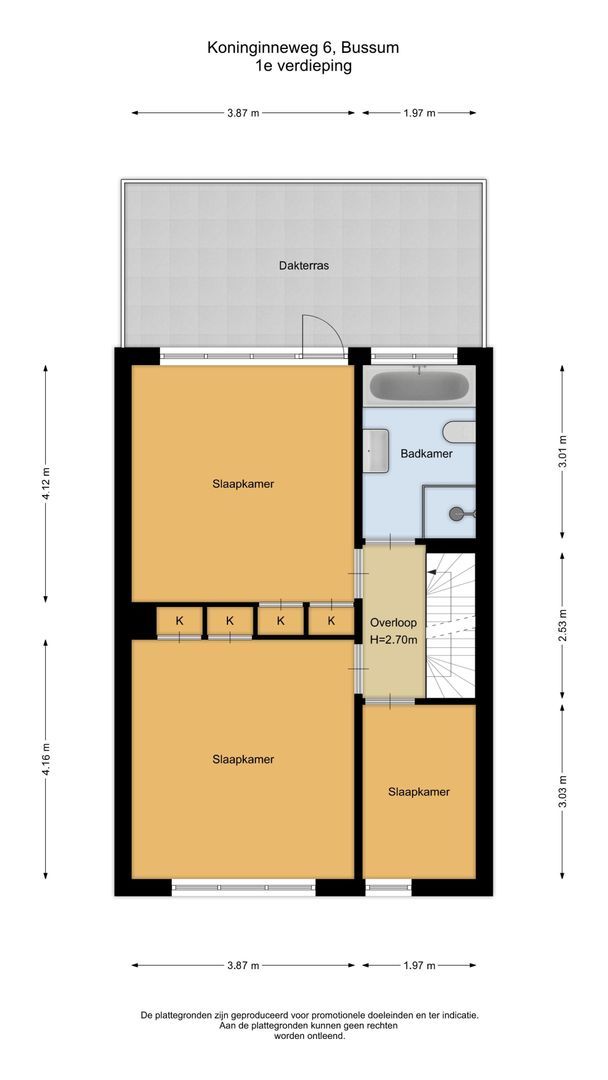 Koninginneweg 6, Bussum plattegrond-1