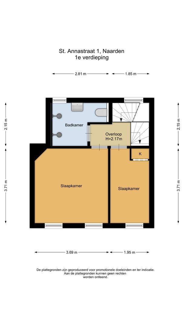 St. Annastraat 1, Naarden plattegrond-0