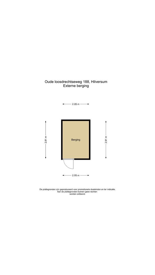 Oude Loosdrechtseweg 188, Hilversum plattegrond-1