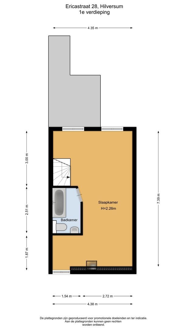 Ericastraat 28, Hilversum plattegrond-1