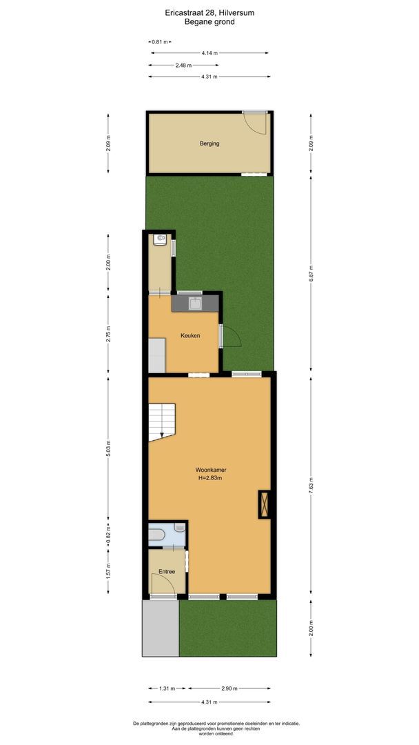Ericastraat 28, Hilversum plattegrond-0