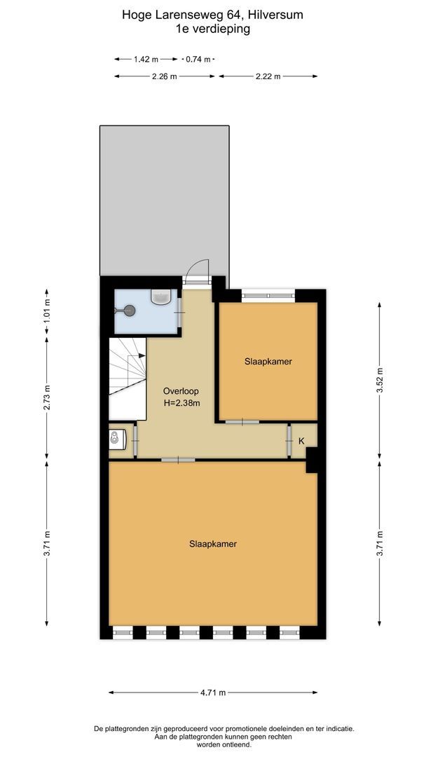 Hoge Larenseweg 64, Hilversum plattegrond-2