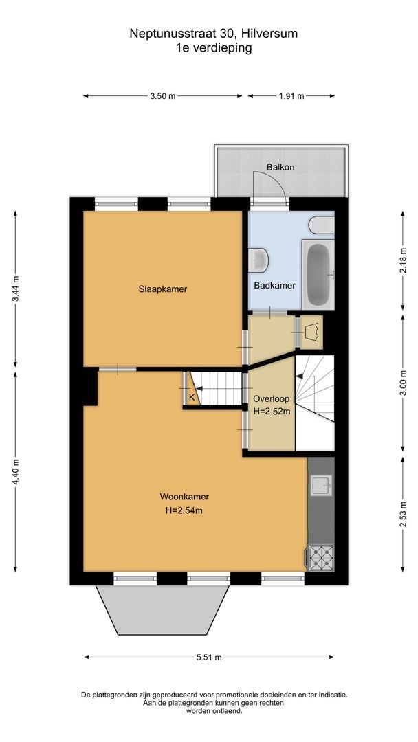 Neptunusstraat 30, Hilversum plattegrond-1