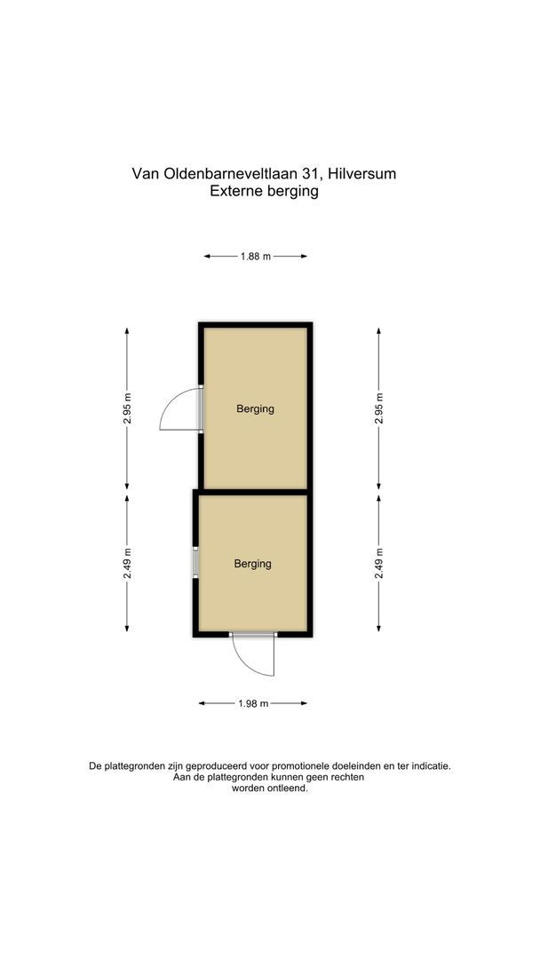 Van Oldenbarneveltlaan 31, Hilversum plattegrond-3